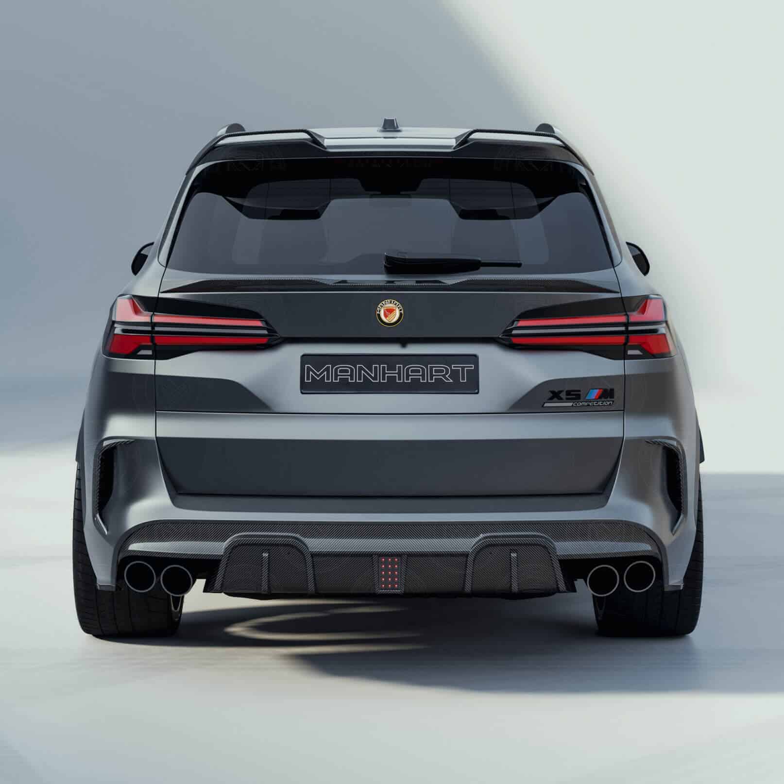 Carbon Rear Diffuser with Brake Light for BMW X5M F95 | MANHART