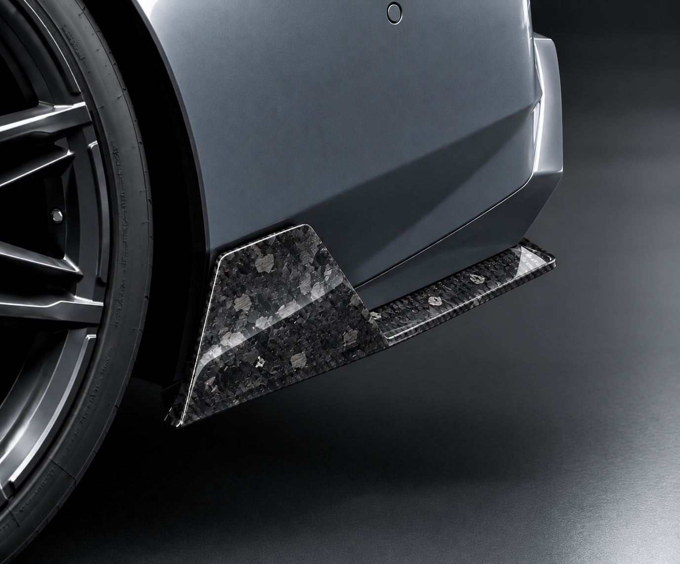 Rear Bumper Blades v.2 for BMW M5 G90 / G99 2