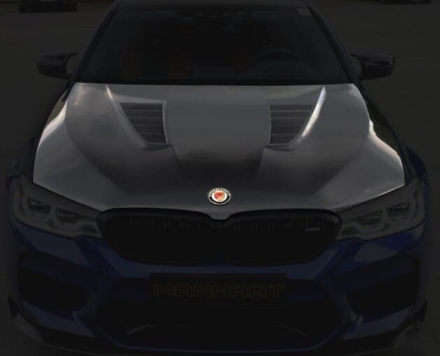 MANHART Carbon Motorhaube BMW F90 M5 (Competition / CS) mit GTR Luftauslässen